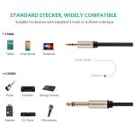 აუდიო კაბელი UGREEN AV127 (10629) 3.5mm to 6.35mm TRS Stereo Audio Cable 3m, Gray - Image 5