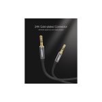 აუდიო კაბელი UGREEN AV119 (10733), 3.5mm Male to 3.5mm Male Cable, 1m, Black - Image 4