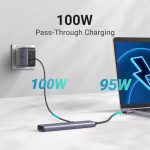 USB-C ჰაბი UGREEN CM478 (15495) Revodok 105, Type-C, USB, HDMI, PD, Hub, Grey - Image 5