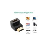 კუთხის HDMI ადაპტერი UGREEN HD112 (20109) HDMI Male to Female Adapter Down - Image 7