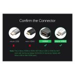 HDMI ადაპტერი UGREEN 20134, Micro HDMI To HDMI adapter cable, 0.2m, Black - Image 4