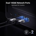 Storage System UGREEN NASync DXP8800 Plus (35127B), Intel i5 1235U, 8GB, Diskless, RJ45, USB, Type-C, HDMI, Space Gray - Image 6