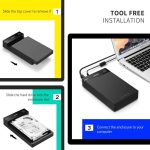მყარი დისკის ქეისი UGREEN US222 (50422) USB 3.5 Inch HDD Enclosure SSD SATA USB 3.0 power Adapter - Image 6