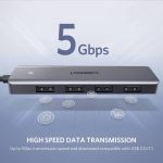 USB ჰაბი UGREEN CM219 (50985) UGREEN 4xUSB 3.0, Gray - Image 2