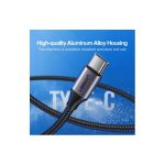 USB კაბელი UGREEN US288 (60126) USB 2.0 A to Type C, 1m, Black - Image 3