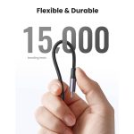 USB კაბელი UGREEN US304 (60760), MFi, Type-C to Lightning Cable, 1.5m, Black - Image 3