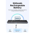კლავიატურა UGREEN K552 (75163), Wireless, Bluetooth, USB, Keyboard, Grey - Image 8