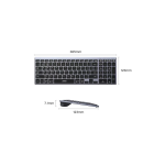 კლავიატურა UGREEN K552 (75163), Wireless, Bluetooth, USB, Keyboard, Grey - Image 9