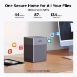 Storage System UGREEN NASync DH4300 Plus (85660), Rockchip A76+A55, 8GB, Diskless, RJ45, USB, Type-C, HDMI, Space Gray - Image 4